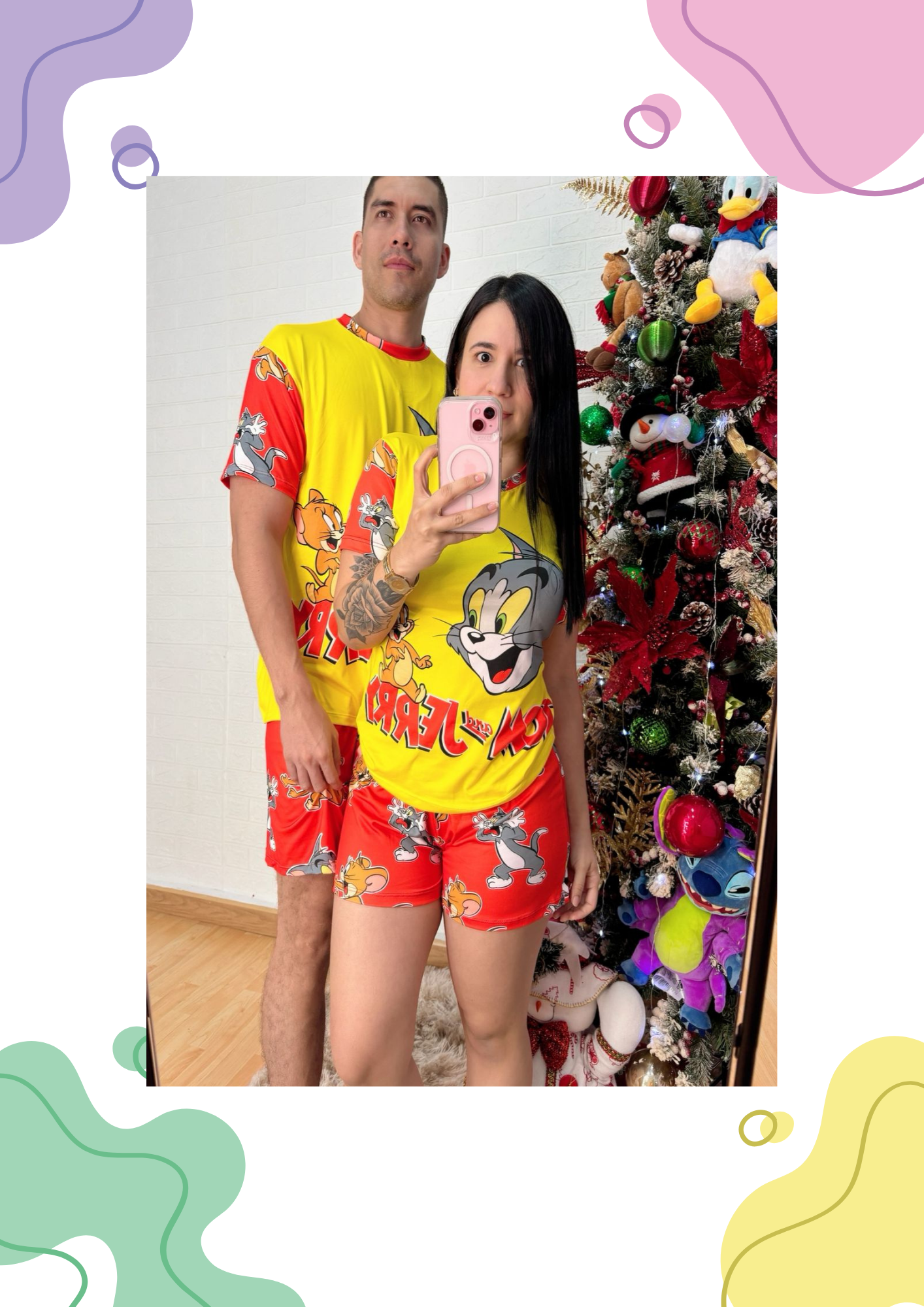 PIJAMAS PAREJA SHORT TALLA UNICA