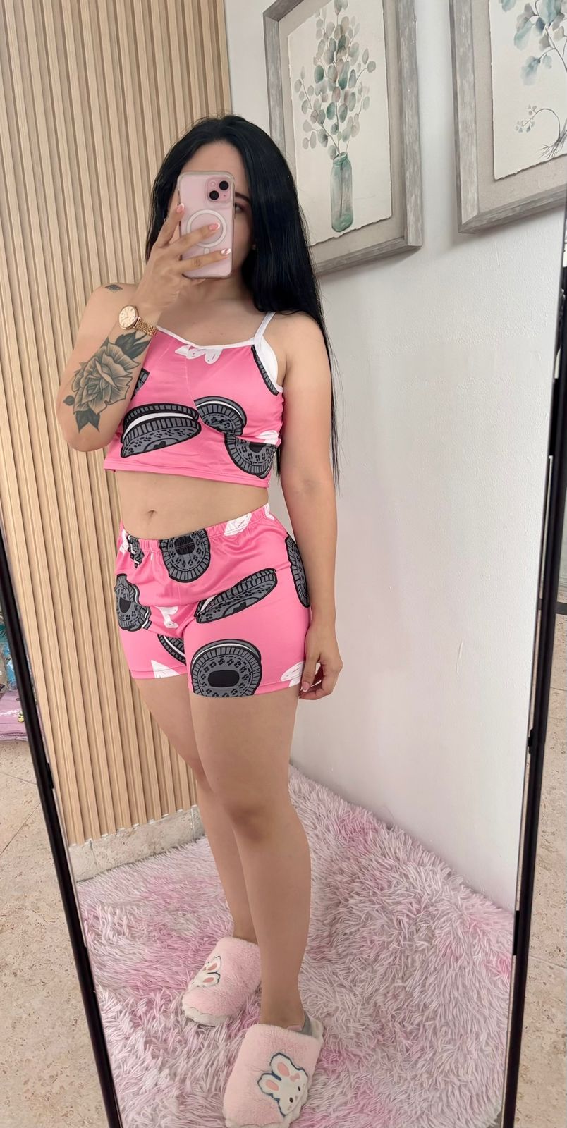 PAJAMA TOP CUP AND SHORTS