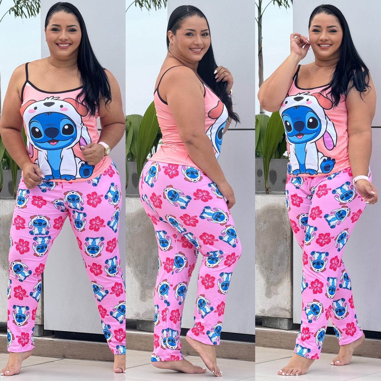 PANTALÓN TIRAS TALLA PLUS
