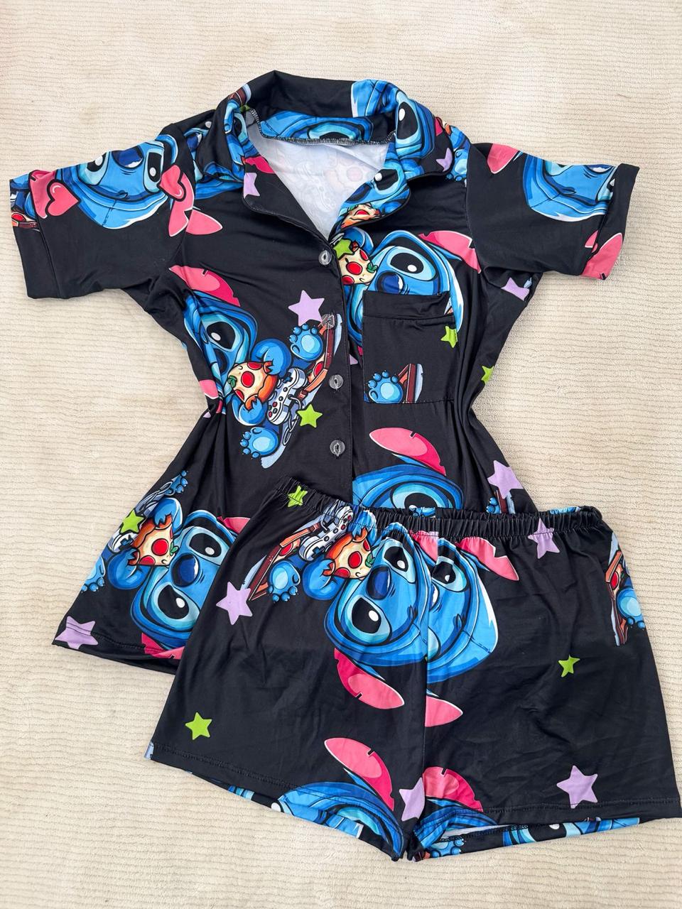 PIJAMA BOTONES SUBLIMADA TALLA UNICA