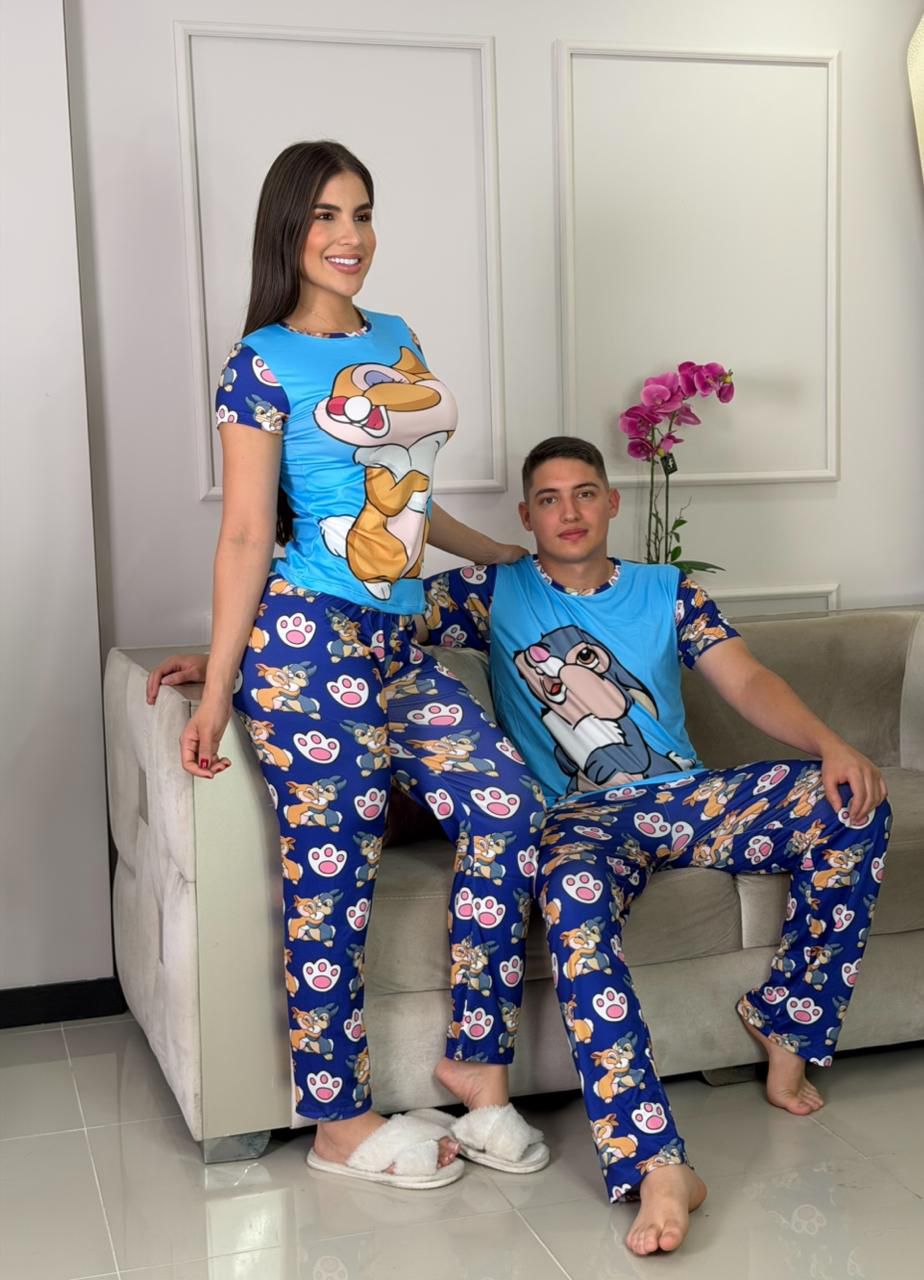PIJAMA PAREJA PANTALÓN TALLA UNICA
