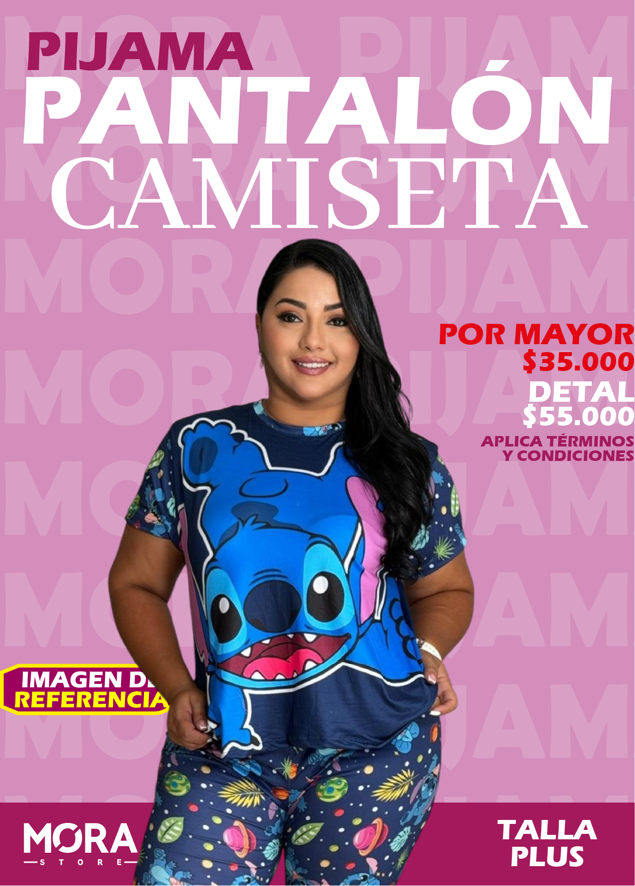 PANTALÓN CAMISETA TALLA PLUS