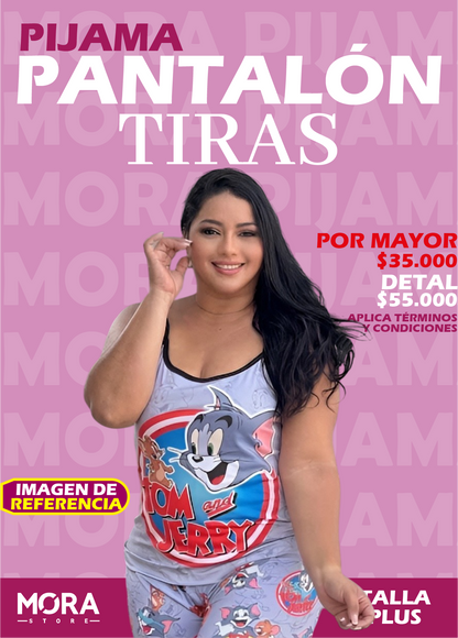 PANTALÓN TIRAS TALLA PLUS