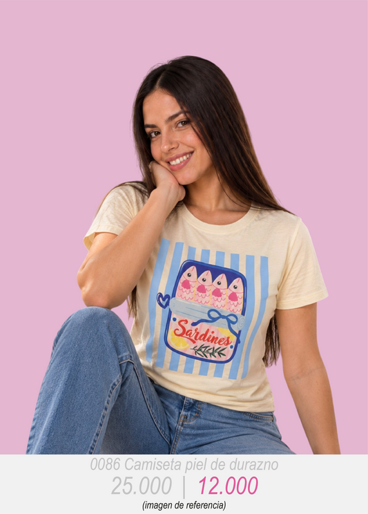 0086 CAMISETA PIEL DE DURAZNO