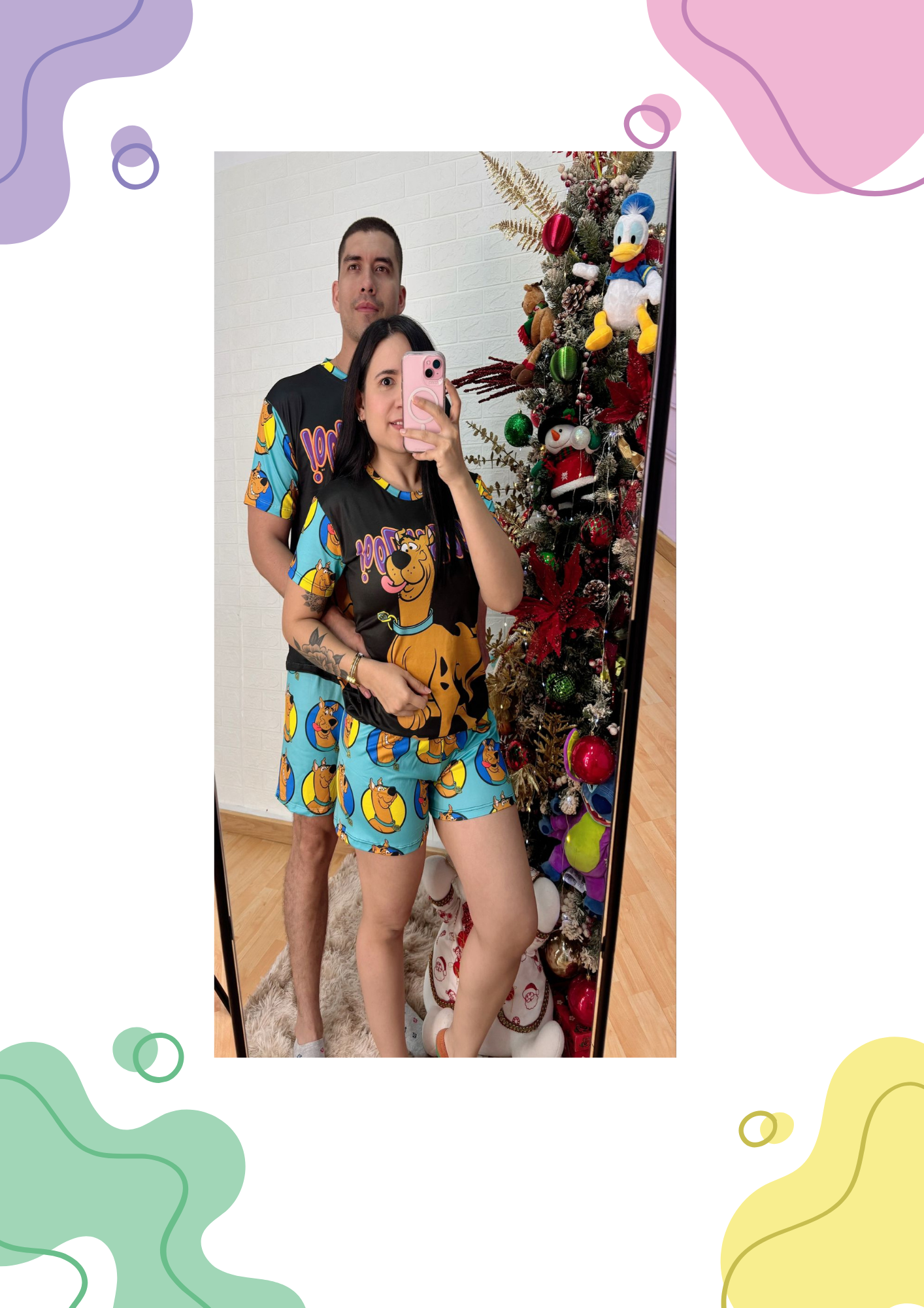 PIJAMAS PAREJA SHORT TALLA UNICA
