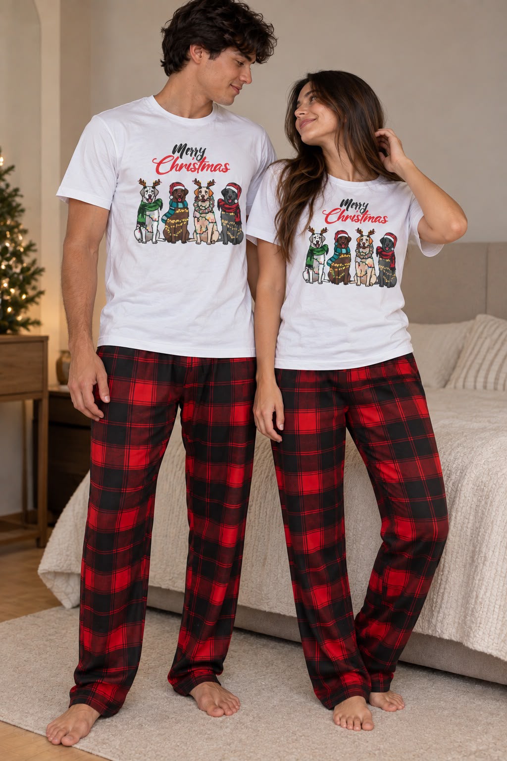 PIJAMAS NAVIDAD  CAMISETA PANTALÓN