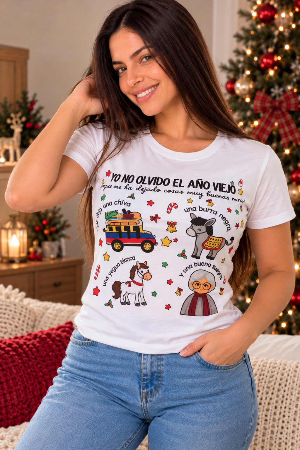 0276 CAMISETA SUBLIMADA NAVIDAD