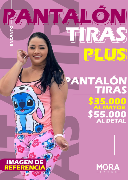 PANTALÓN TIRAS TALLA PLUS