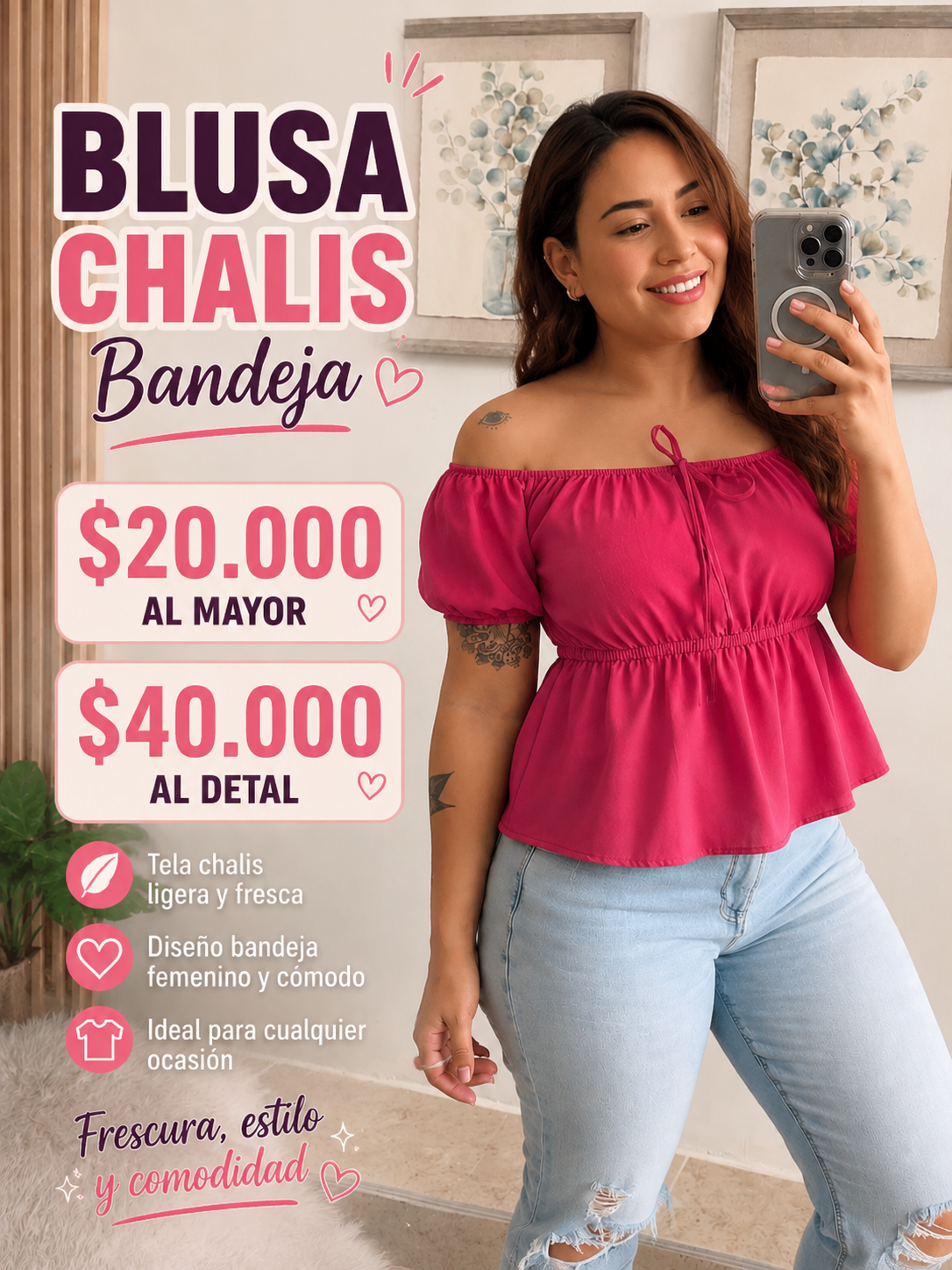 BLUSA CHALIS BANDEJA
