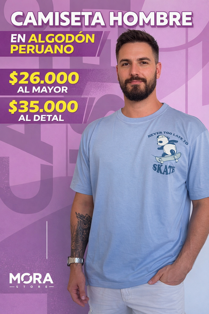 CAMISETA HOMBRE EN ALGODON