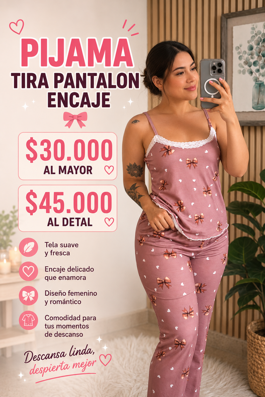 PANTALON TIRAS TALLA UNICA