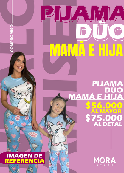 PIJAMA DÚO MAMÁ E HIJA