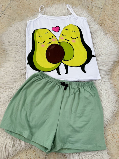 PEACH SKIN PAJAMAS ONE SIZE