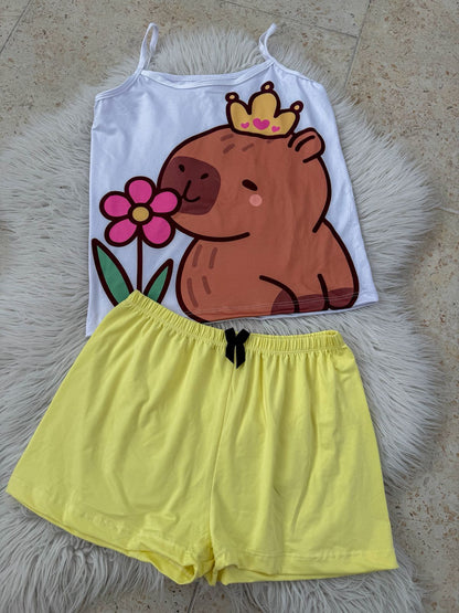 PEACH SKIN PAJAMAS ONE SIZE