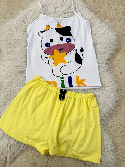 PEACH SKIN PAJAMAS ONE SIZE