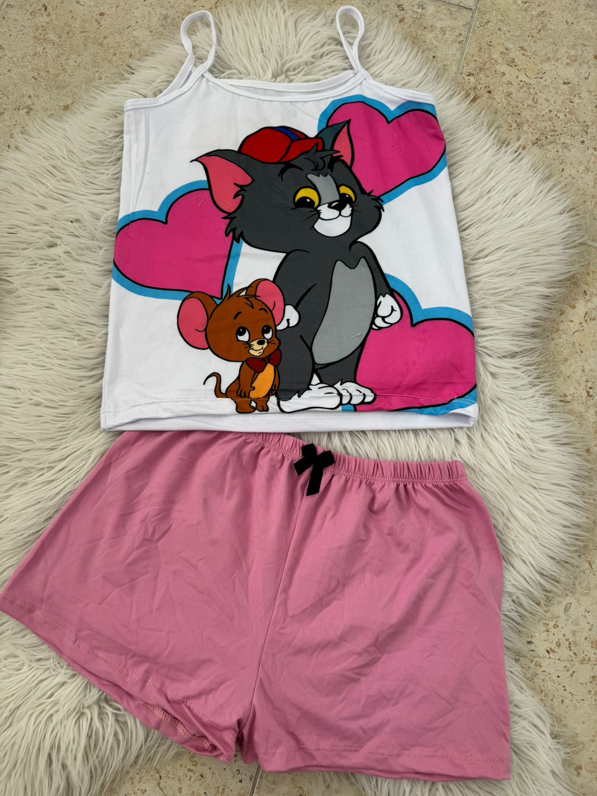 PEACH SKIN PAJAMAS ONE SIZE