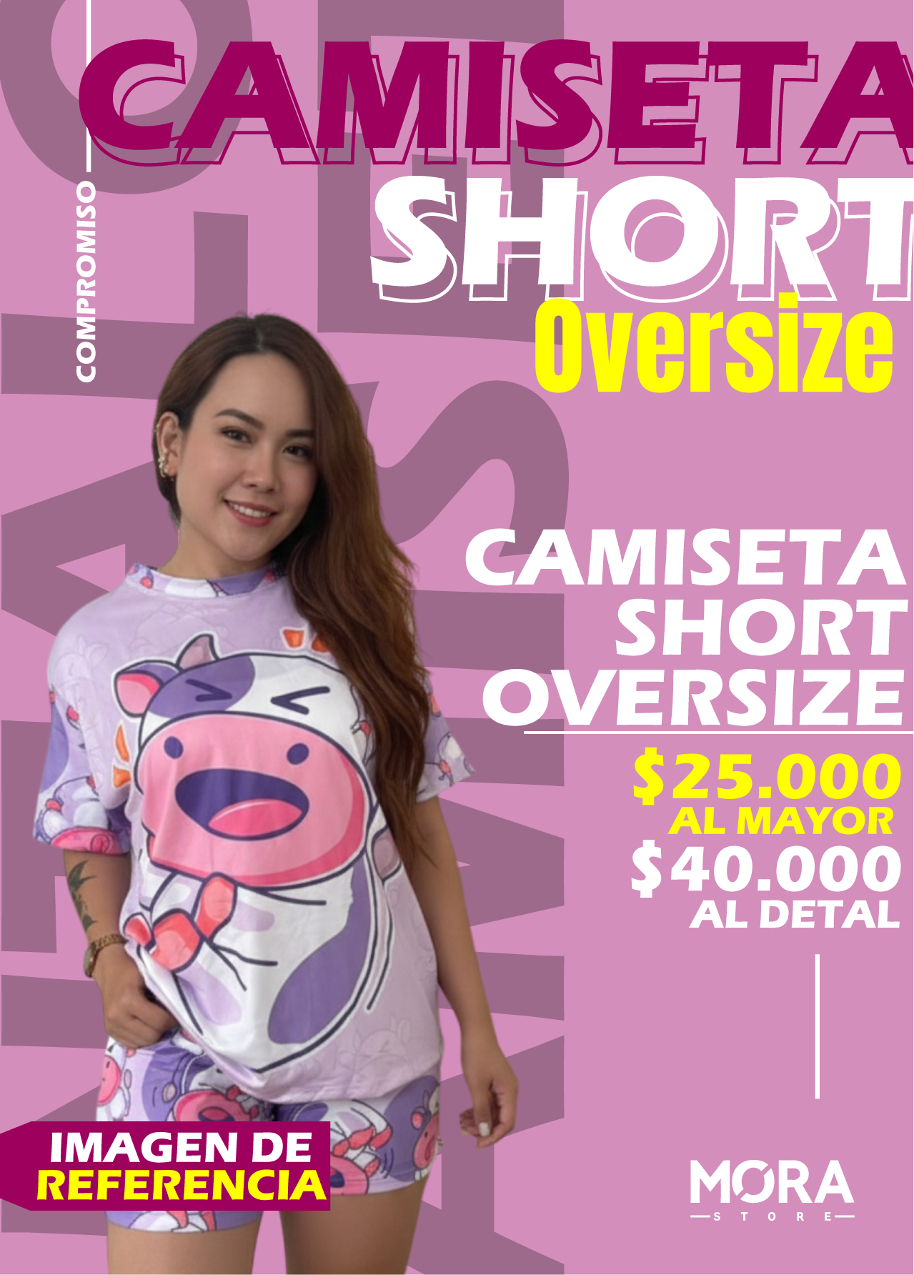 SHORT CAMISETA OVERSIZE