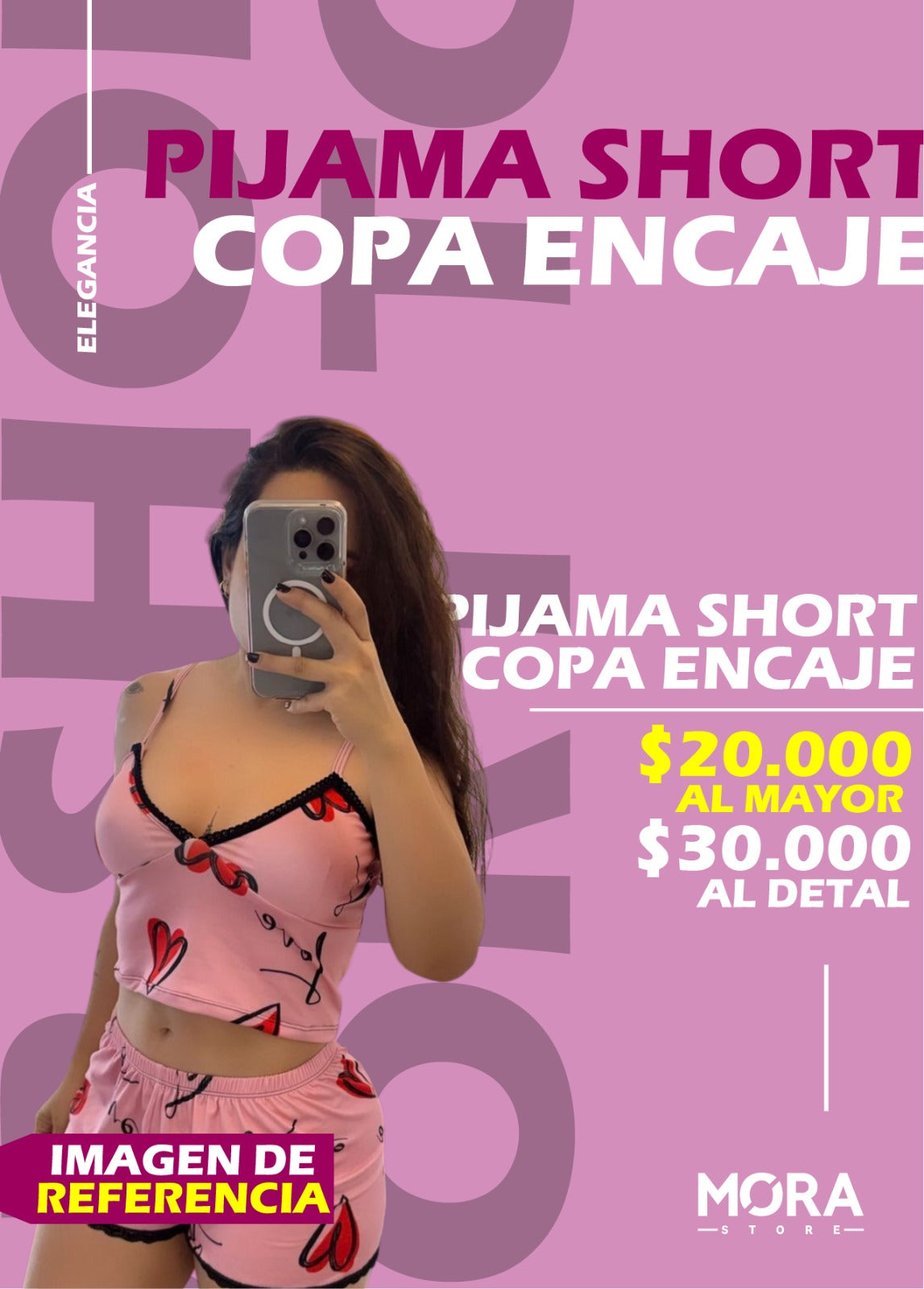 PIJAMA COPA ENCAJE