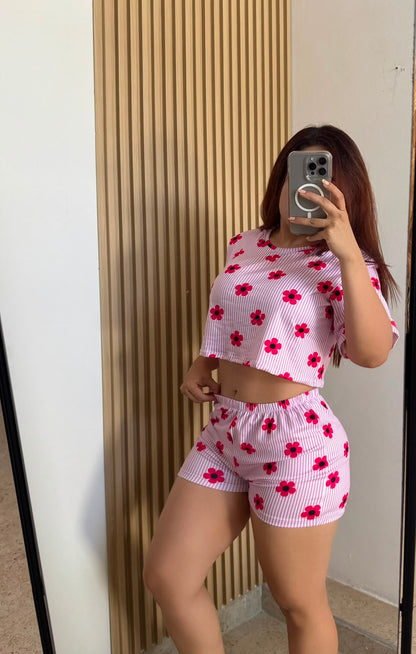 PIJAMA SHORT CAMISETA CORTA