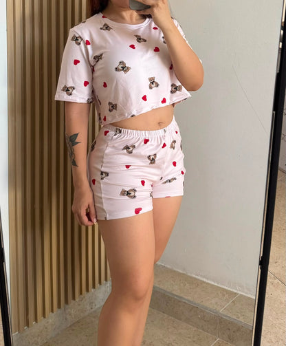 PIJAMA SHORT CAMISETA CORTA