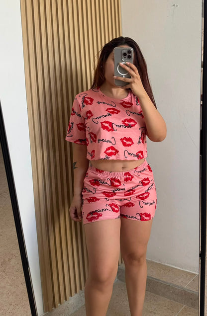 PIJAMA SHORT CAMISETA CORTA