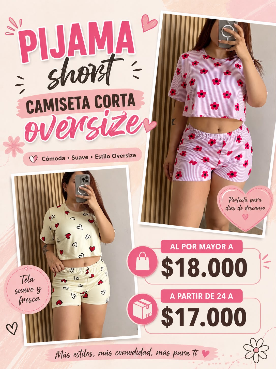 PIJAMA SHORT CAMISETA CORTA