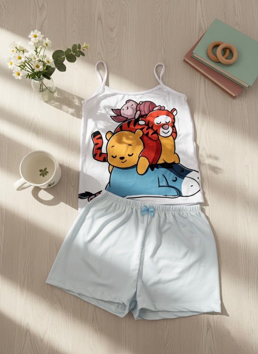 PEACH SKIN PAJAMAS ONE SIZE