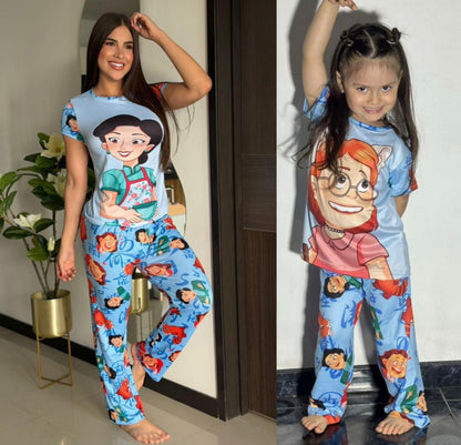 PIJAMA DÚO MAMÁ E HIJA