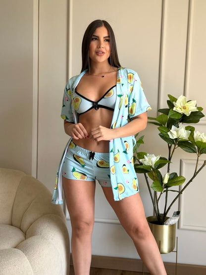 TRIO PAJAMAS WITH SEXY LIFTERS