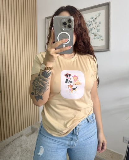 PEACH SKIN T-SHIRTS