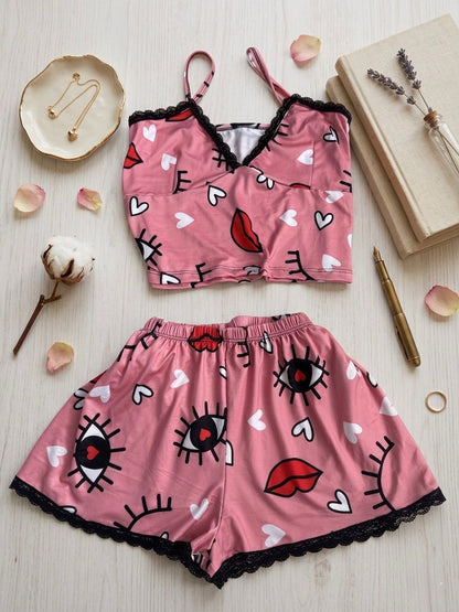 PIJAMA COPA ENCAJE