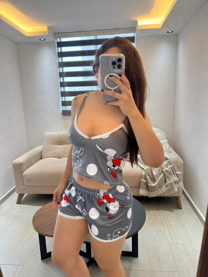 PIJAMA COPA ENCAJE