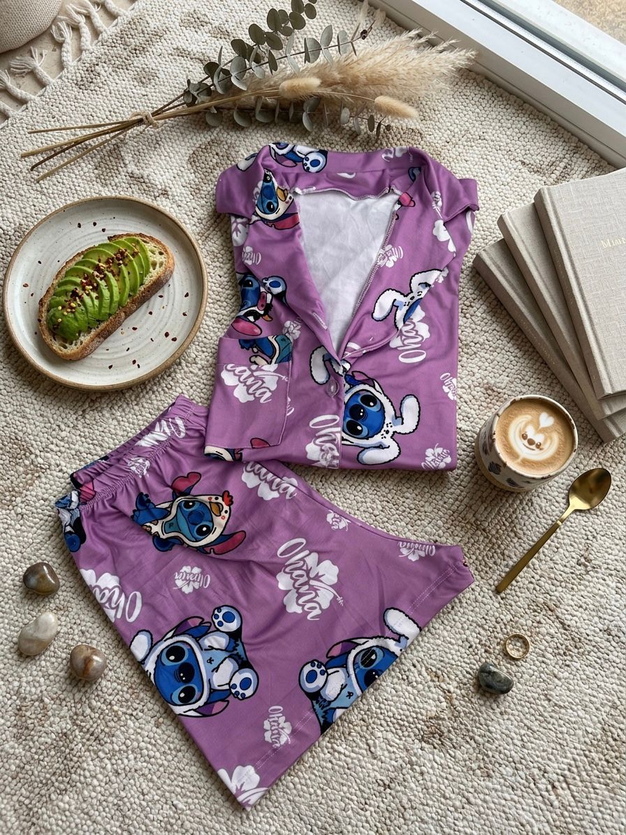 PIJAMA BOTONES SUBLIMADA TALLA UNICA