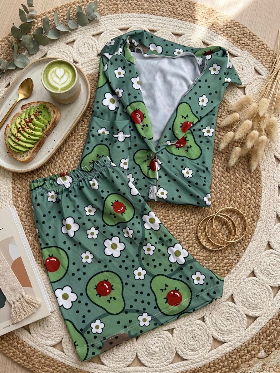 PIJAMA BOTONES SUBLIMADA TALLA UNICA