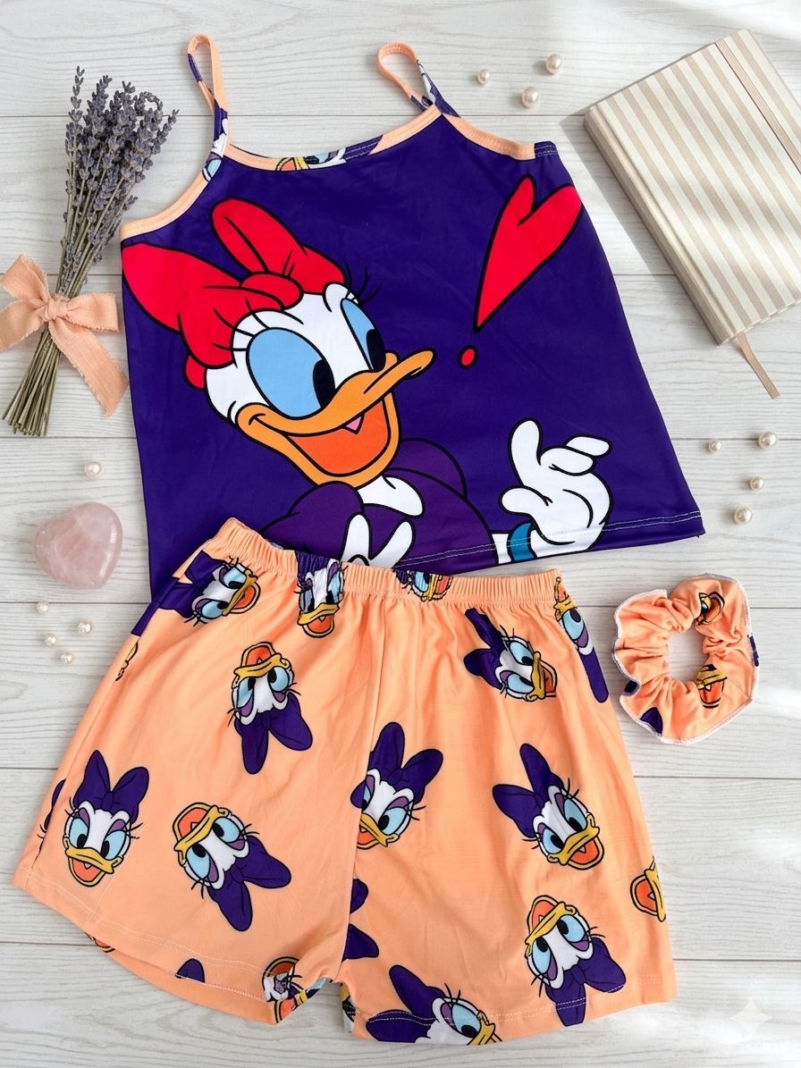SUBLIMATED STRAP SHORT PAJAMAS