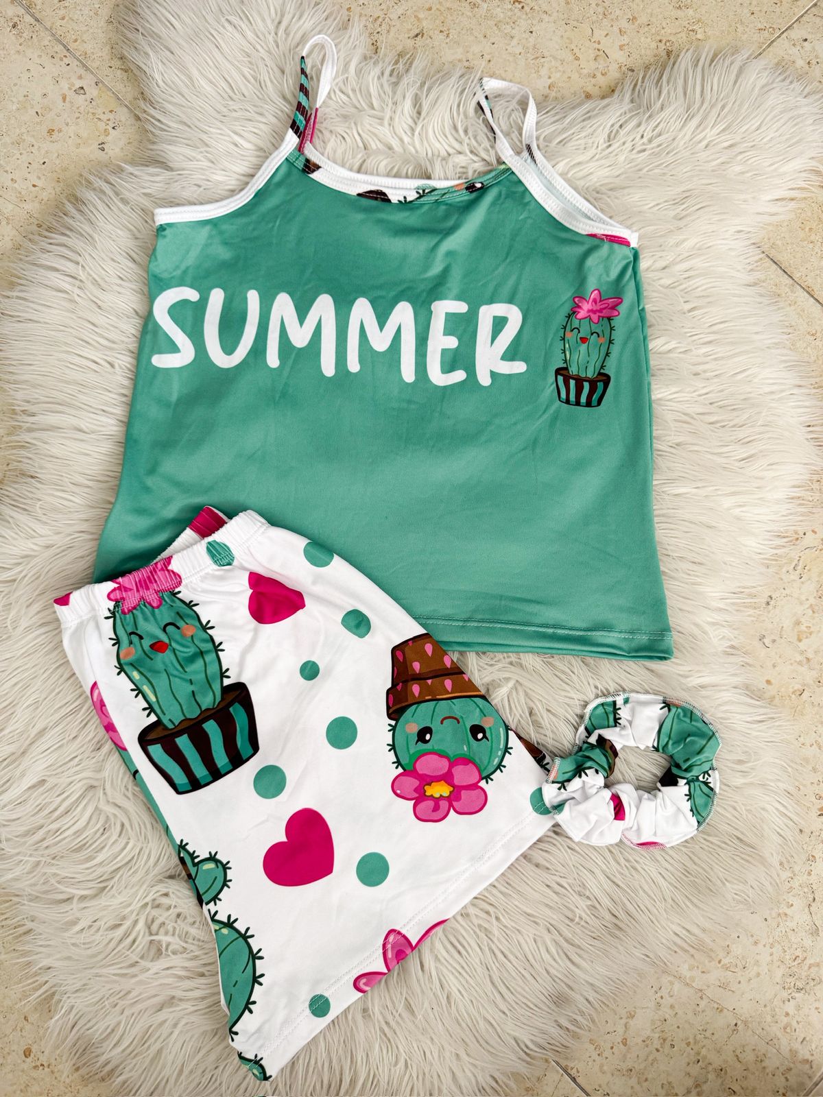 SUBLIMATED STRAP SHORT PAJAMAS