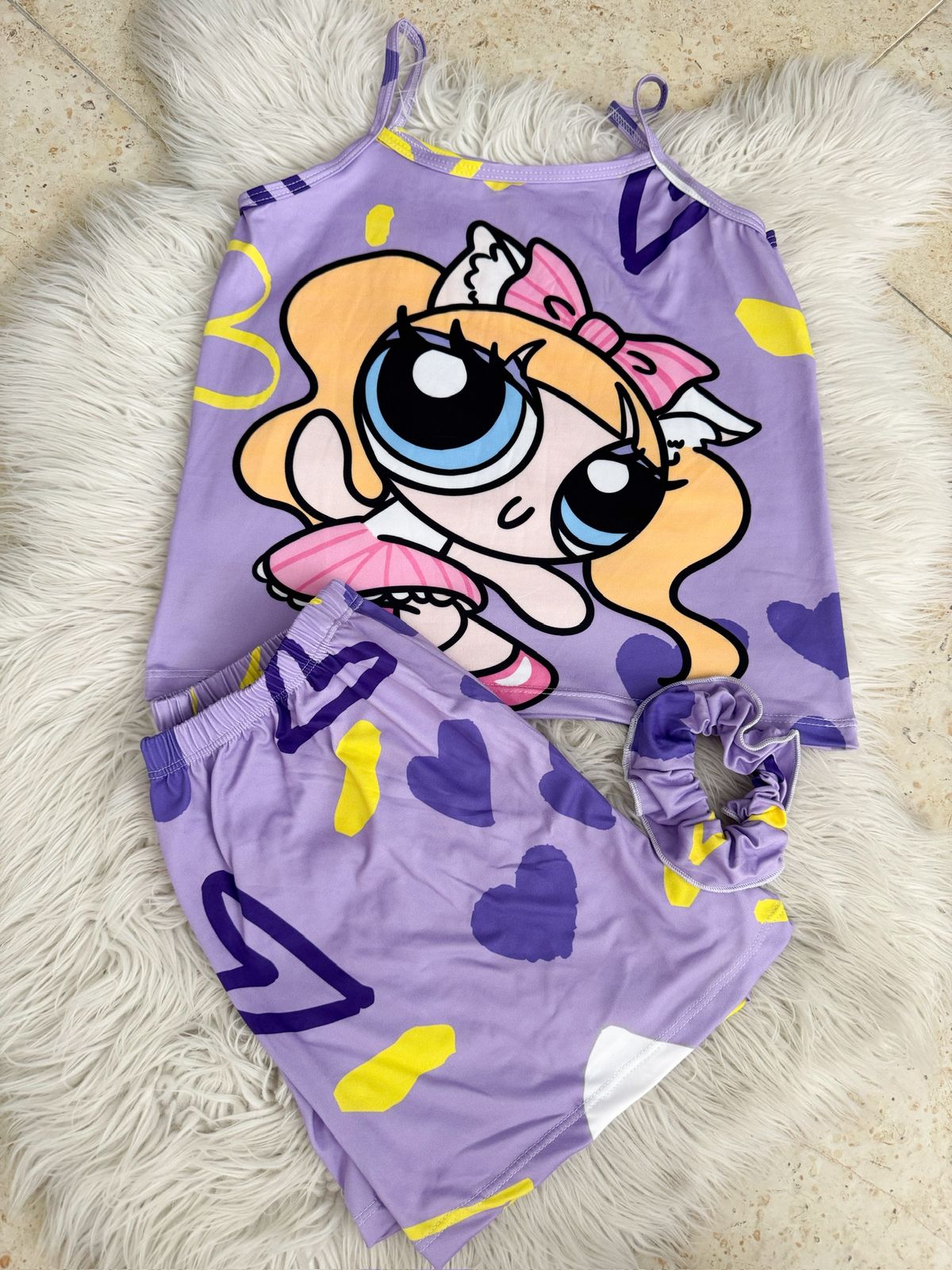 SUBLIMATED STRAP SHORT PAJAMAS