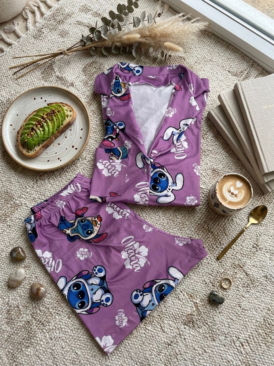 PIJAMA BOTONES SUBLIMADA TALLA UNICA