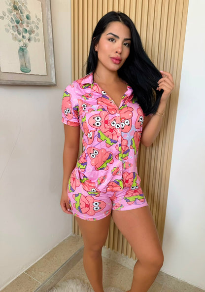 PIJAMA BOTONES SUBLIMADA TALLA UNICA