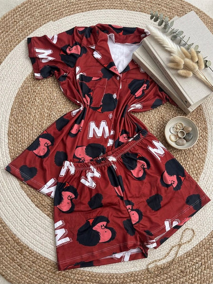 PIJAMA BOTONES SUBLIMADA TALLA UNICA