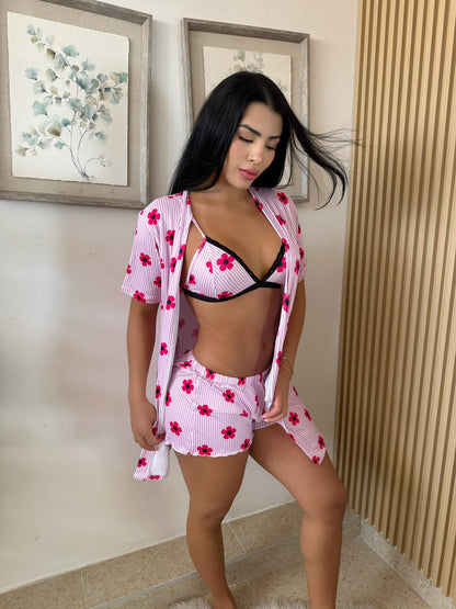 TRIO PAJAMAS WITH SEXY LIFTERS