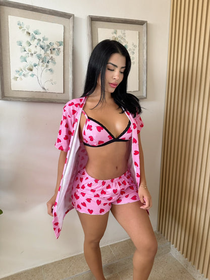 TRIO PAJAMAS WITH SEXY LIFTERS
