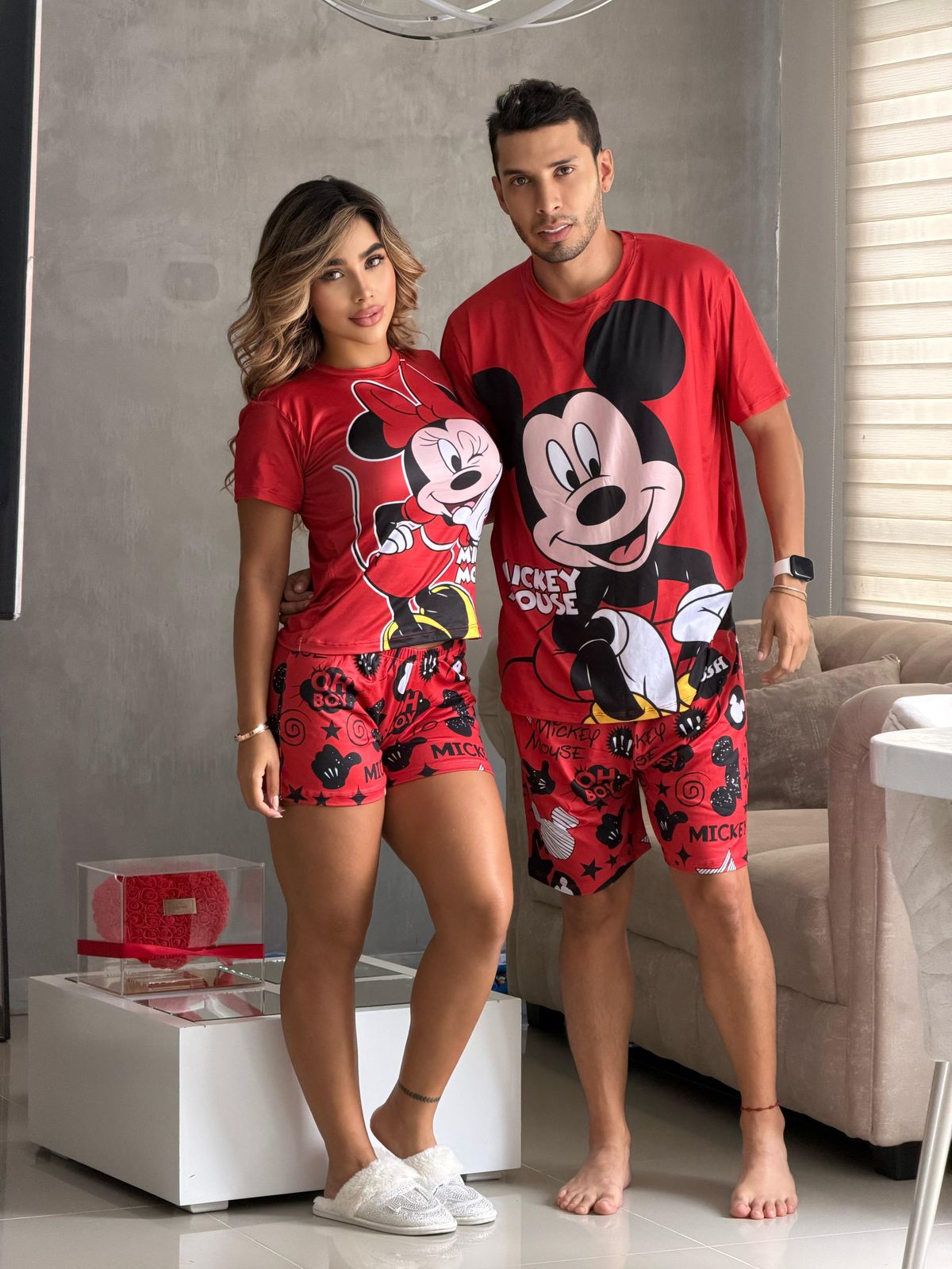 PIJAMAS PAREJA SHORT TALLA UNICA